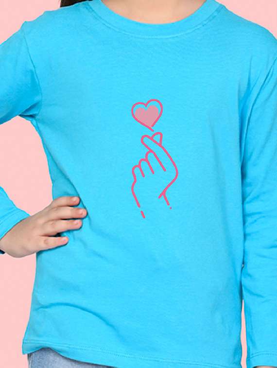 light blue cotton blend tee - 20997826 - Standard Image - 2