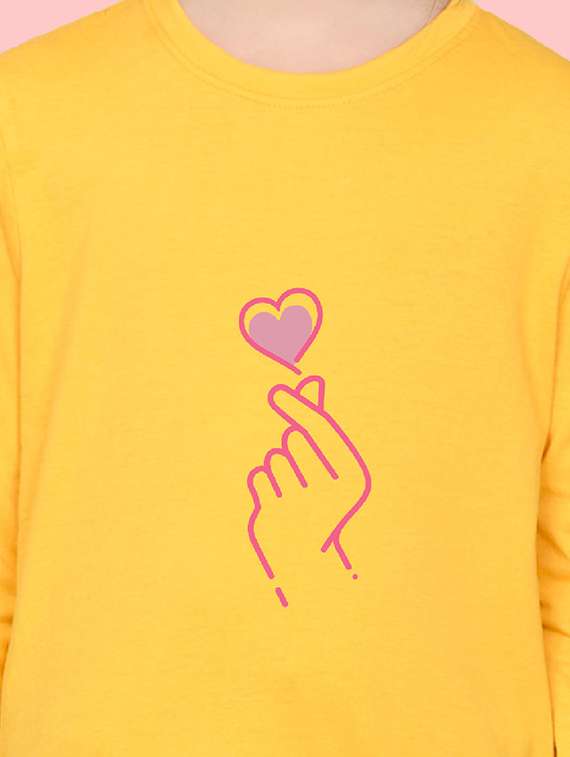 yellow cotton blend tee - 20997827 - Standard Image - 2