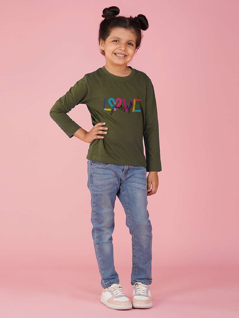 olive cotton blend tee - 20997865 - Standard Image - 2