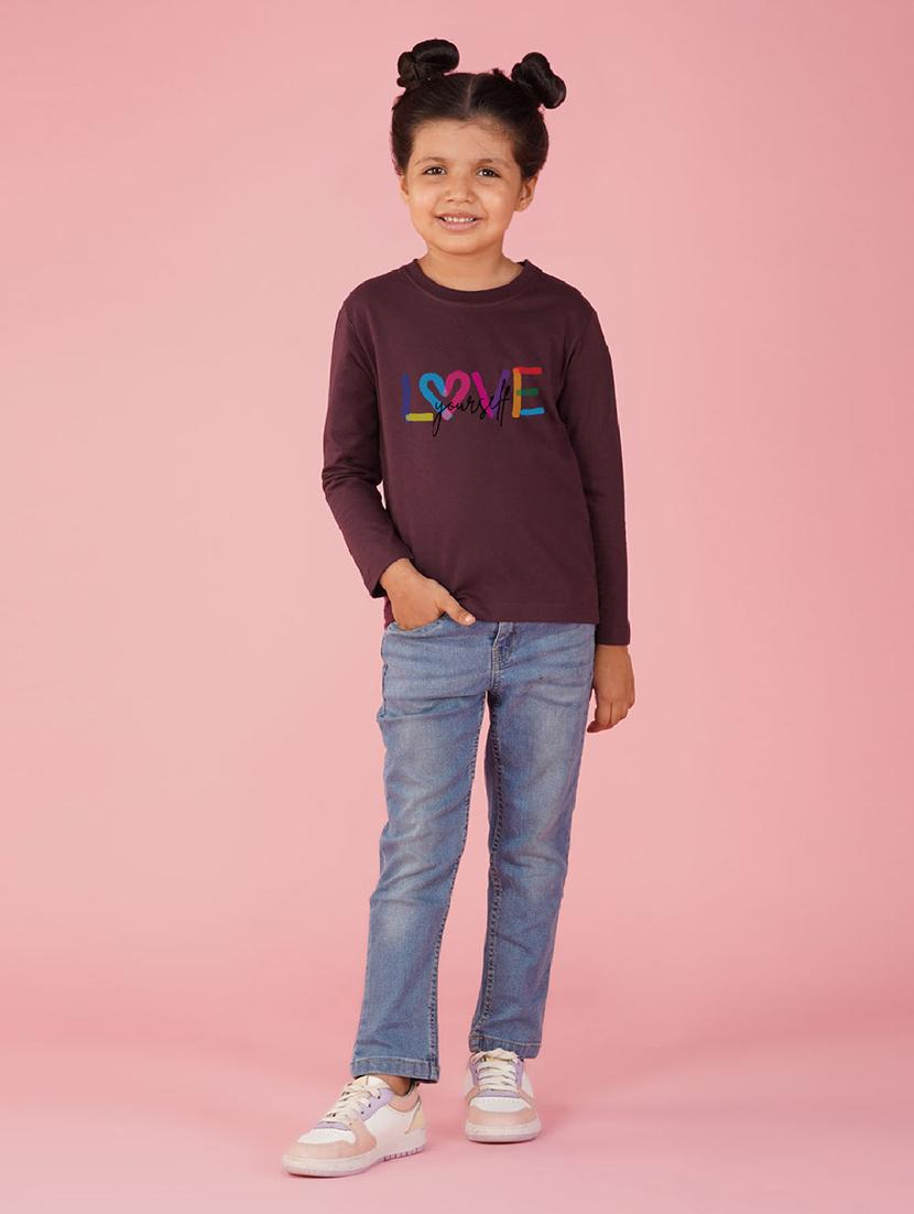 maroon cotton blend tee - 20997866 - Standard Image - 2