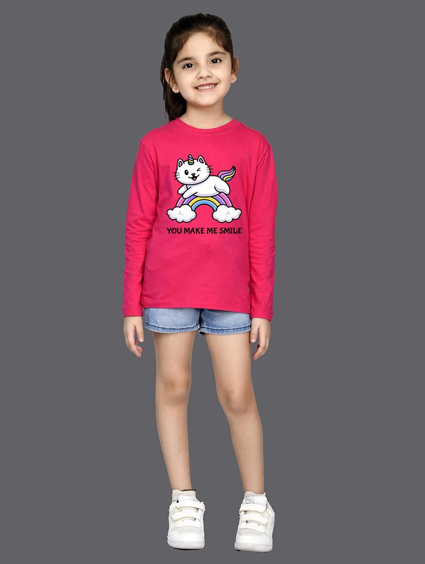 pink cotton blend tee - 20997948 - Standard Image - 2