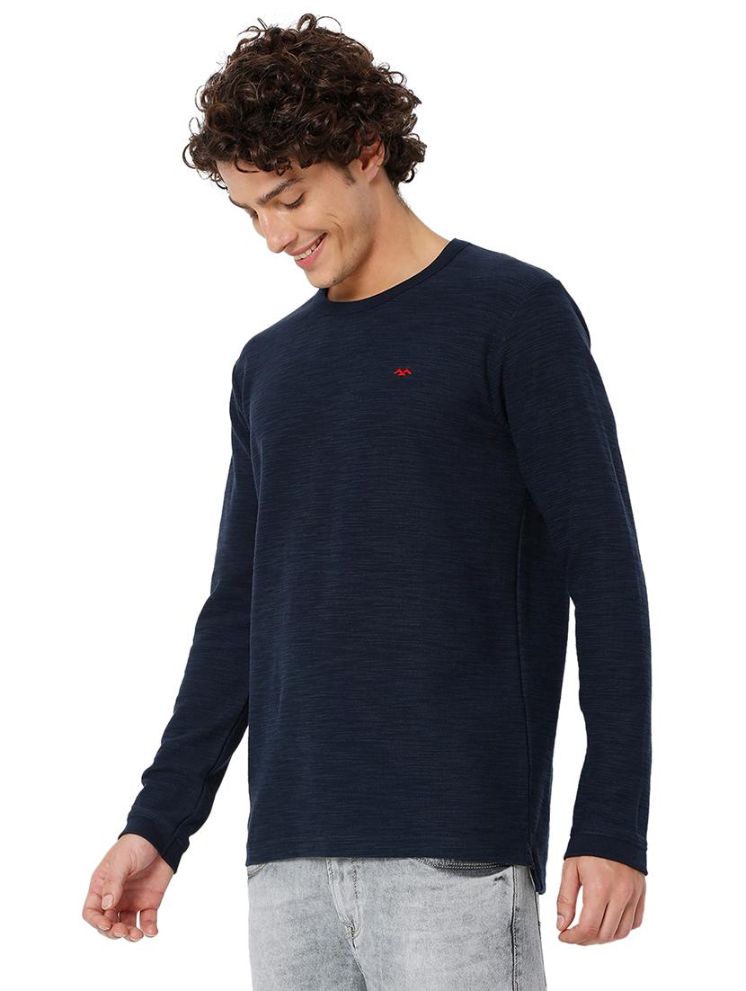 navy blue cotton plain tshirt - 20998382 - Standard Image - 2