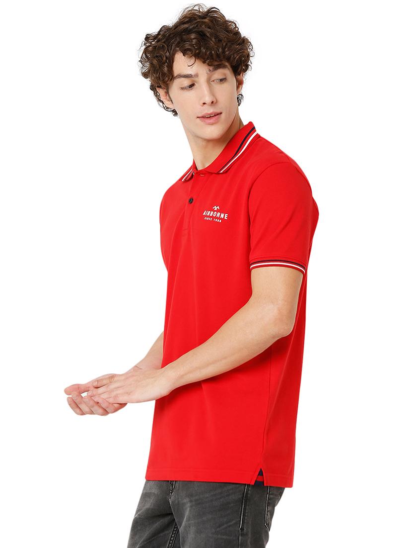 red cotton plain tshirt - 20998392 - Standard Image - 2