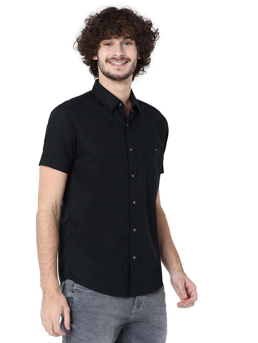 men collared short sleeve casual shirt - 20998670 - Standard Image - 2