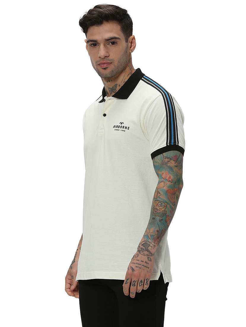 white cotton striped t-shirt - 20998720 -  Standard Image - 2