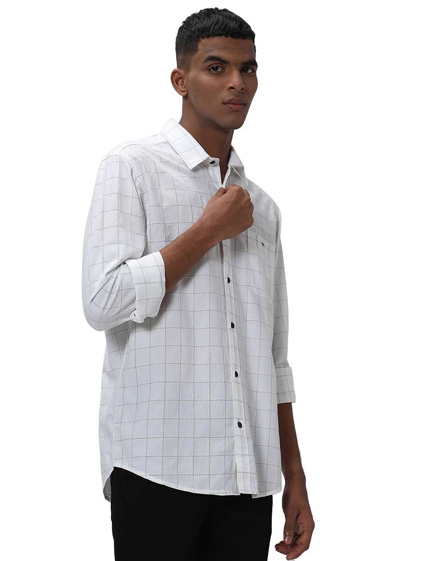 white cotton casual shirt - 20998851 -  Standard Image - 2