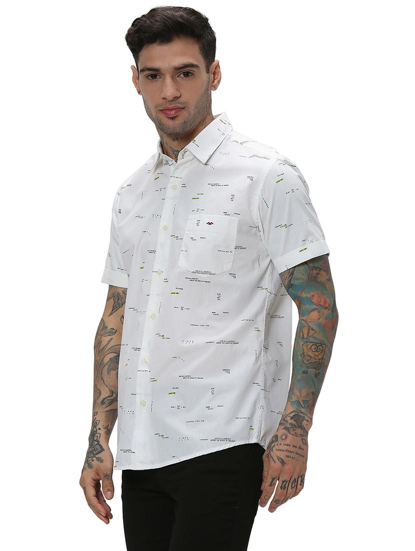 white cotton casual shirt - 20998966 - Standard Image - 2