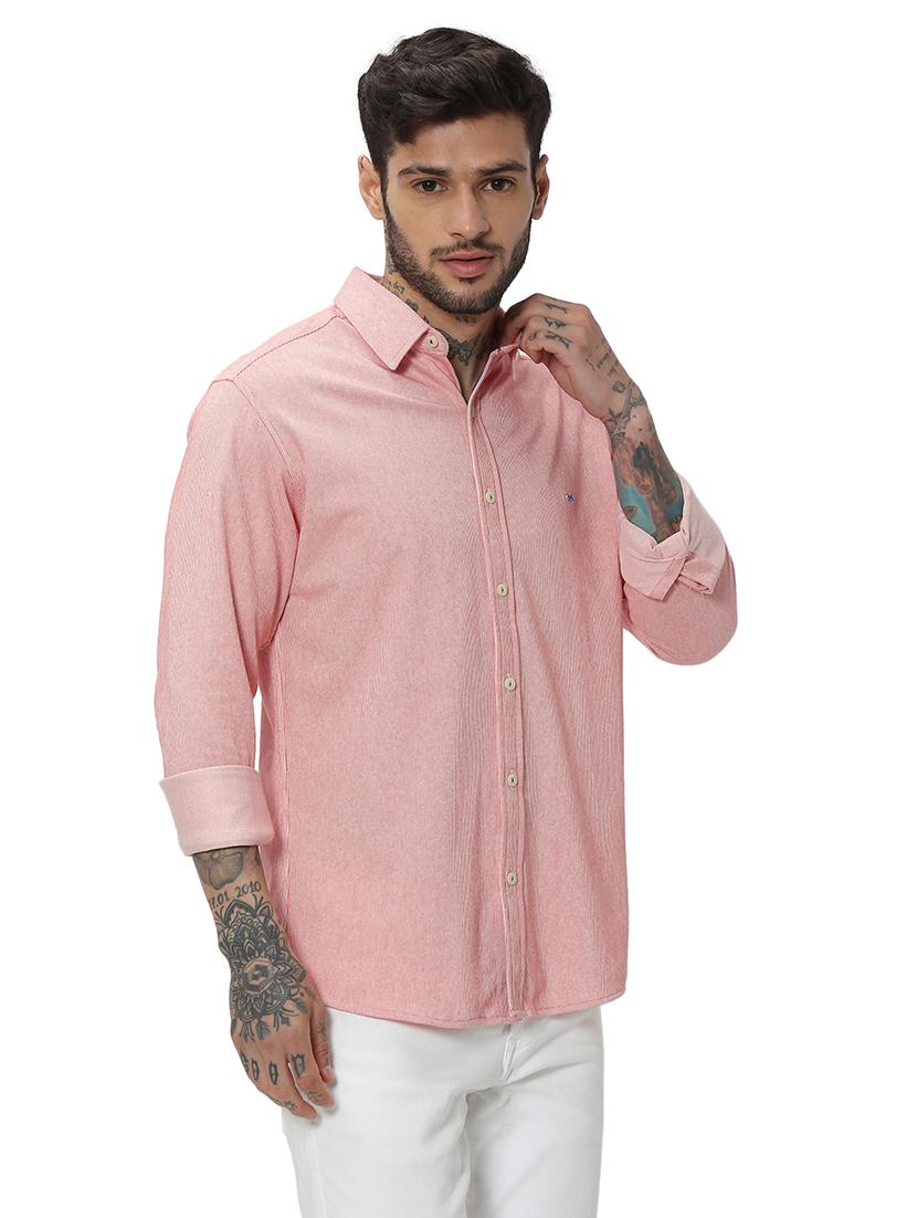 red cotton casual shirt - 20998996 - Standard Image - 2