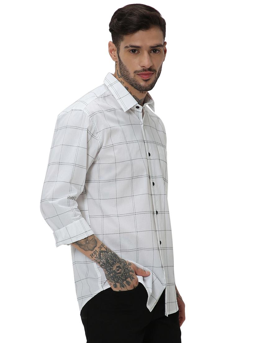 white cotton casual shirt - 20999010 - Standard Image - 2