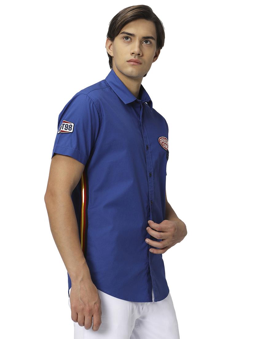 blue cotton casual shirt - 20999047 - Standard Image - 2