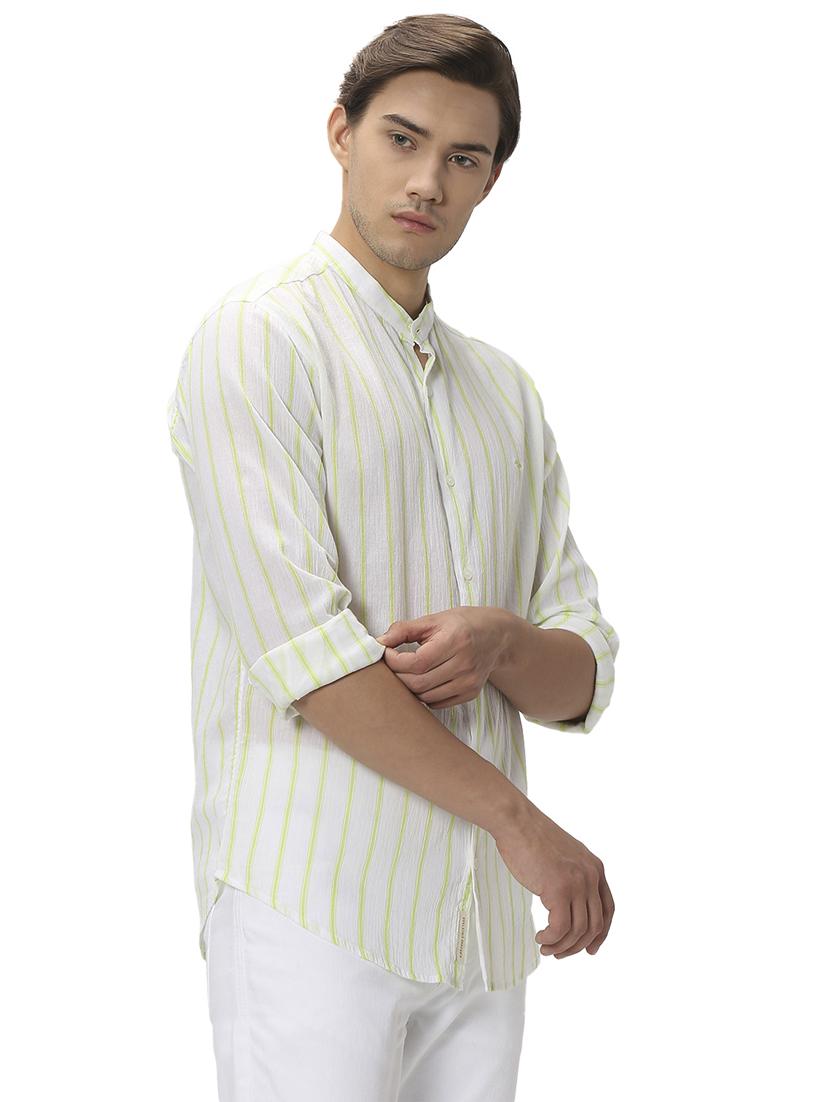 green cotton casual shirt - 20999082 - Standard Image - 2