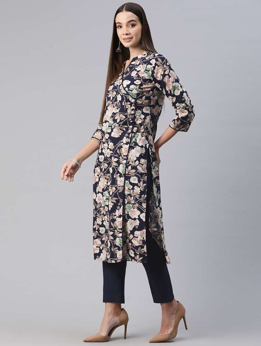 women printed kurta pant set - 20999739 -  Standard Image - 2