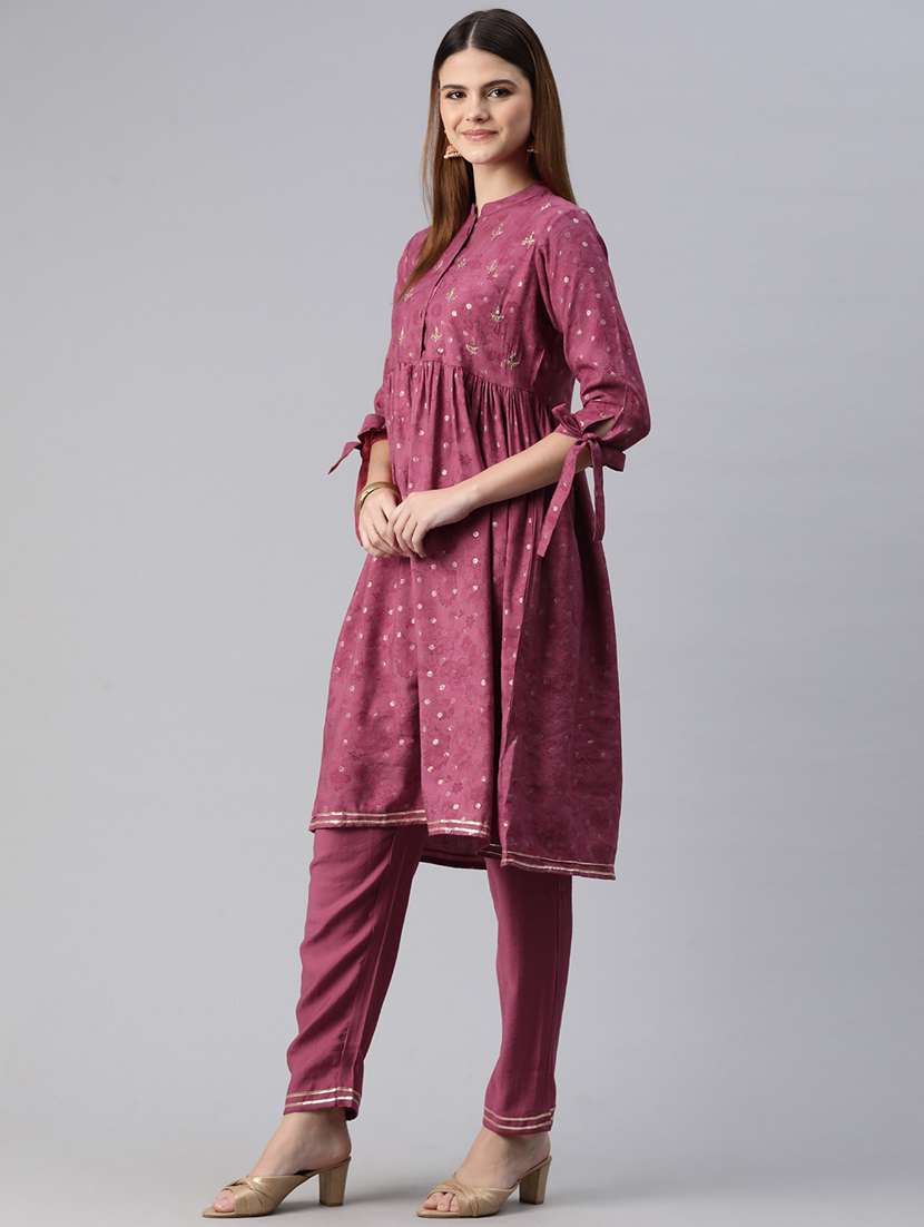 women printed kurta pant set - 20999759 -  Standard Image - 2
