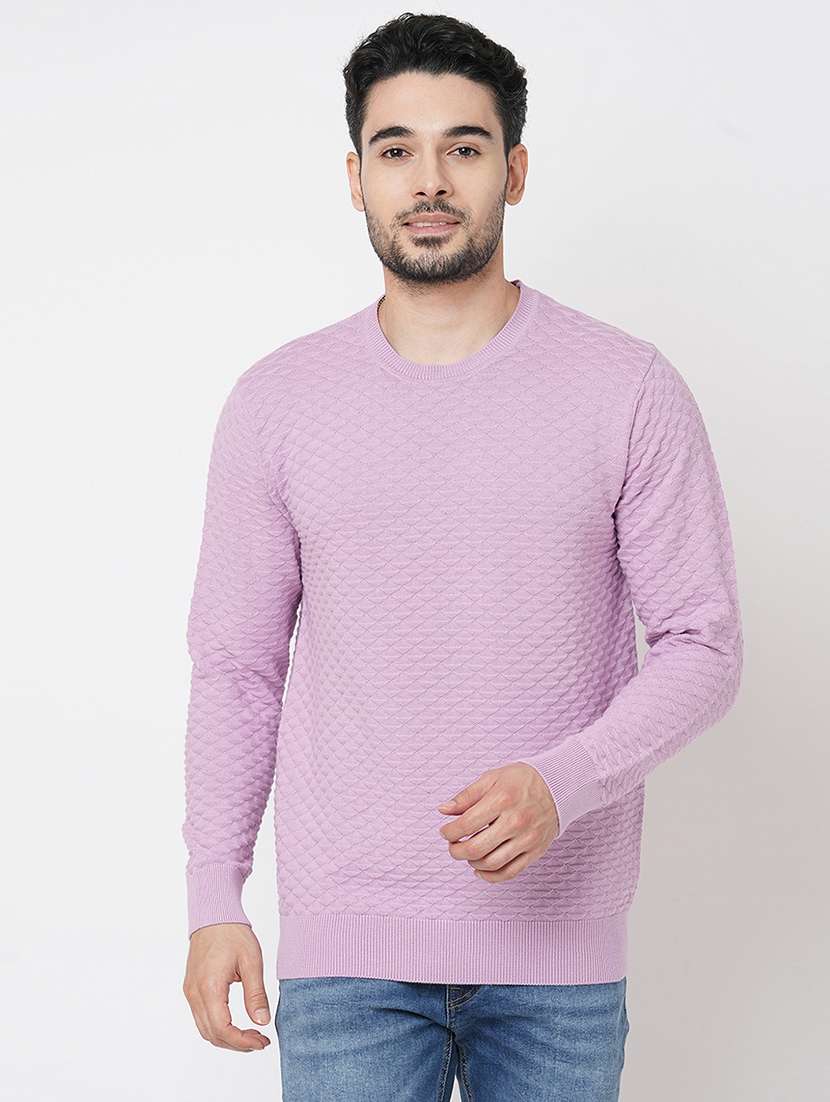 purple cotton pullover