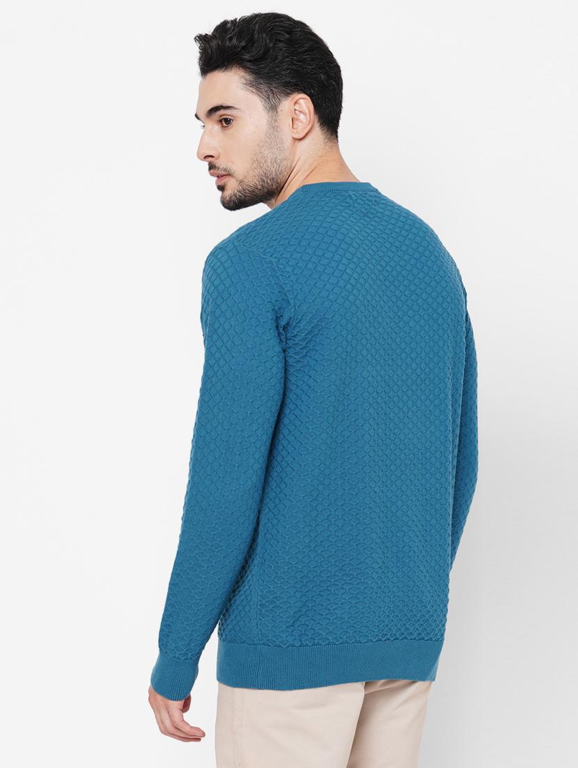 blue cotton plain sweatshirt - 21000414 - Standard Image - 2