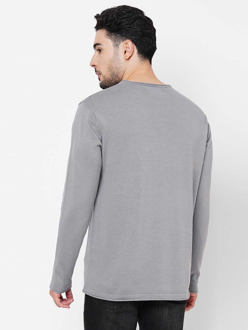 grey cotton pullover - 21000427 -  Standard Image - 2