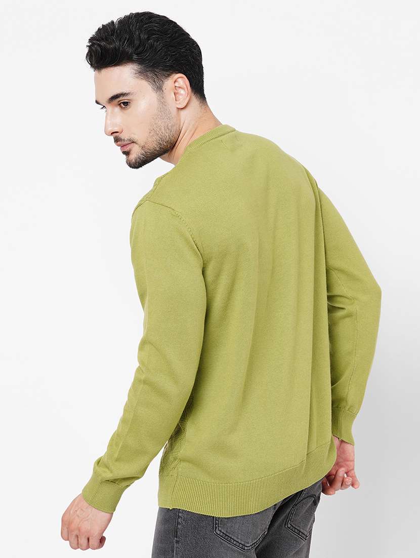 men self design long sleeve pullover - 21000433 -  Standard Image - 2