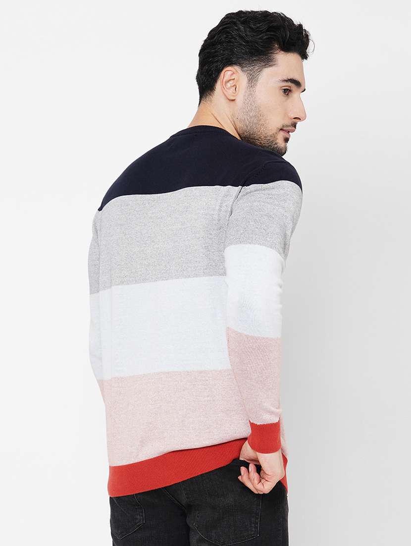 multicolored cotton striped pullover - 21000443 -  Standard Image - 2