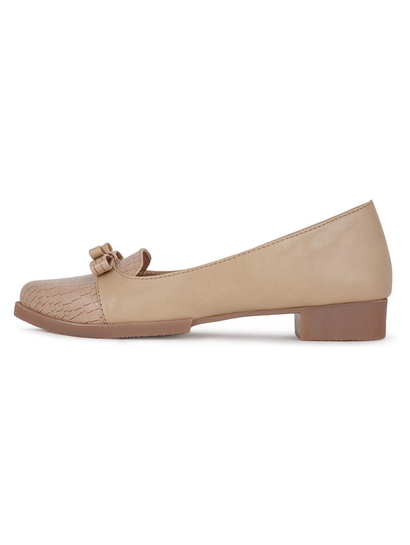 beige synthetic slip on ballerina - 21000463 - Standard Image - 2