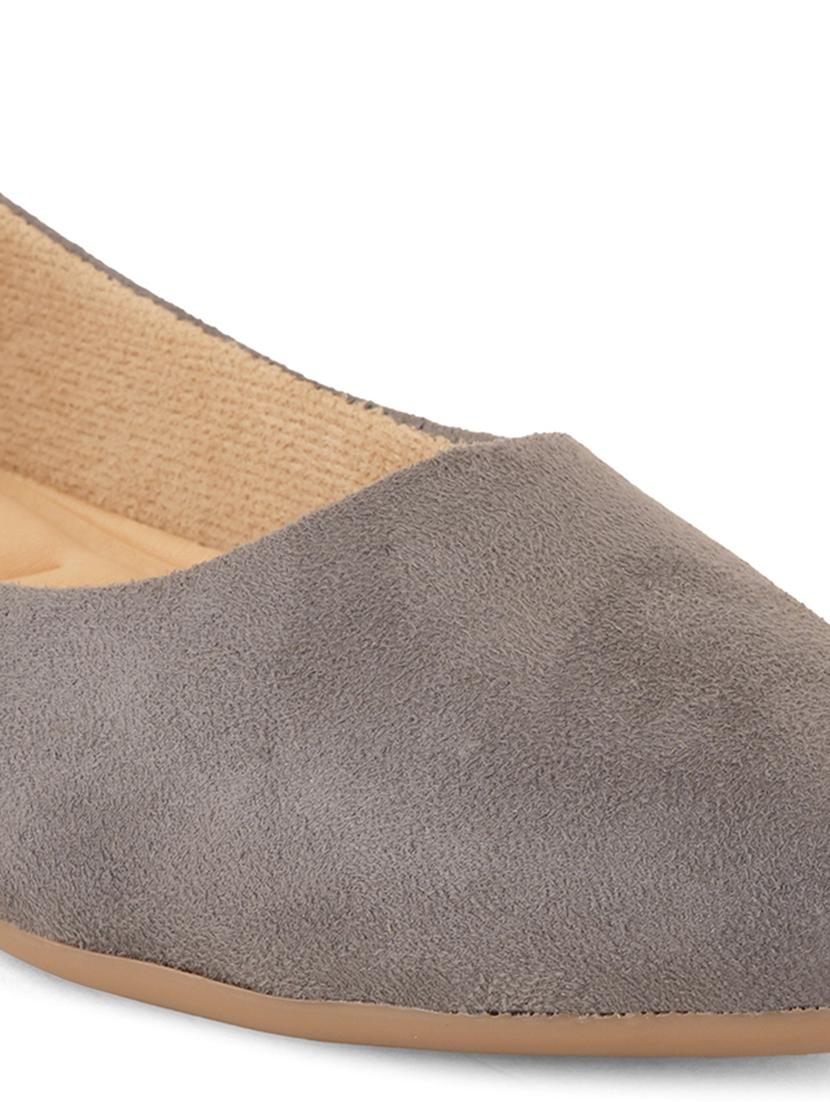 grey mesh slip on ballerina - 21000587 - Standard Image - 2
