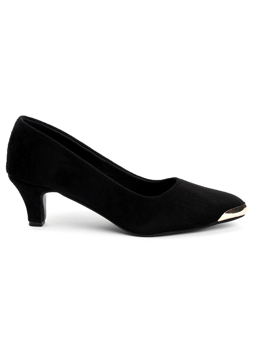 black suede ballerina - 21000599 - Standard Image - 2