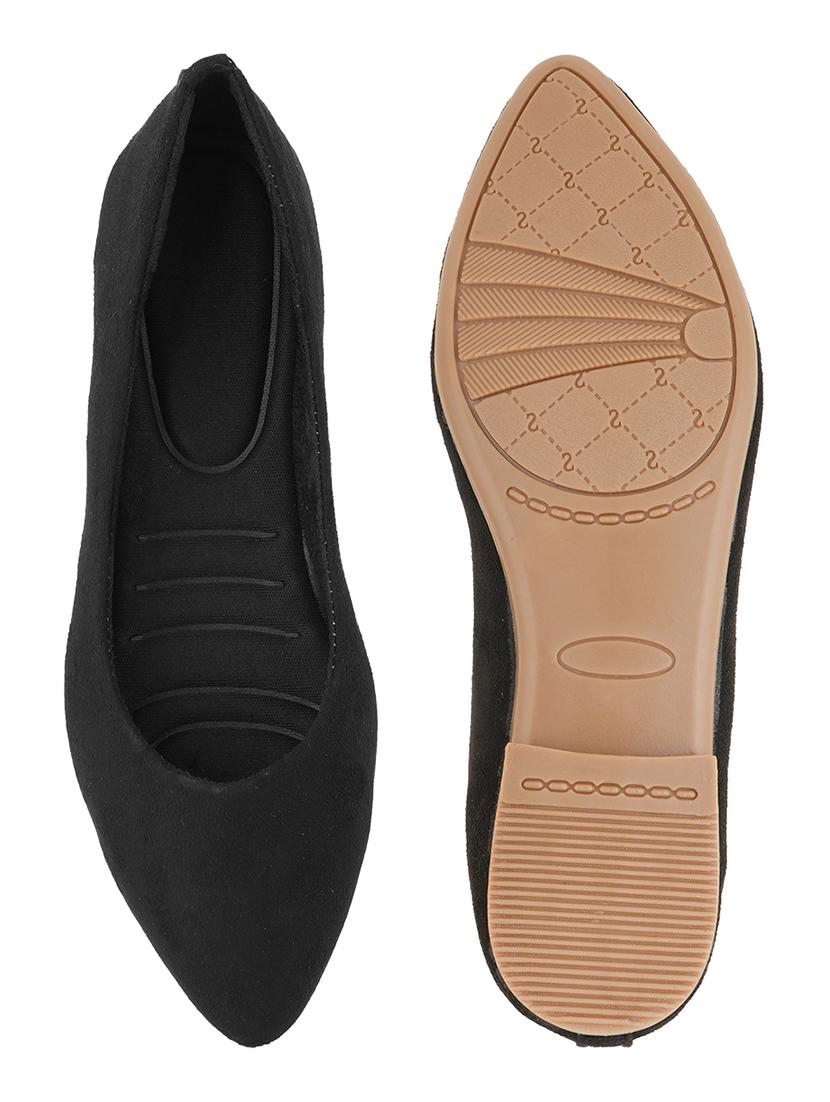 black slip on ballerina - 21000876 - Standard Image - 2