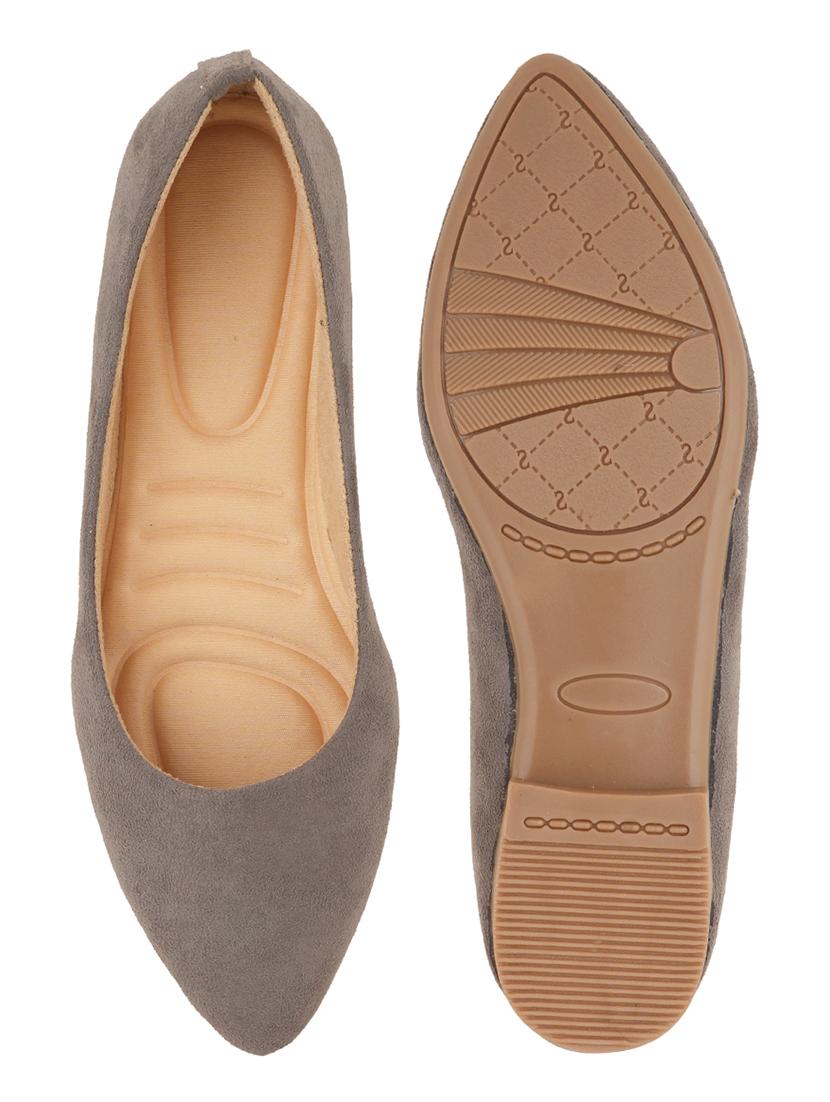grey slip on ballerina - 21000877 - Standard Image - 2