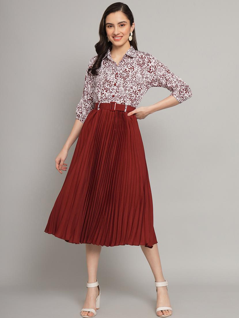 women floral printed a-line dress - 21000971 - Zoom Image - 0