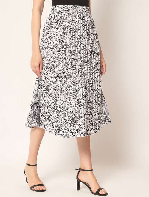 white floral printed detailed skirt - 21008465 -  Standard Image - 0
