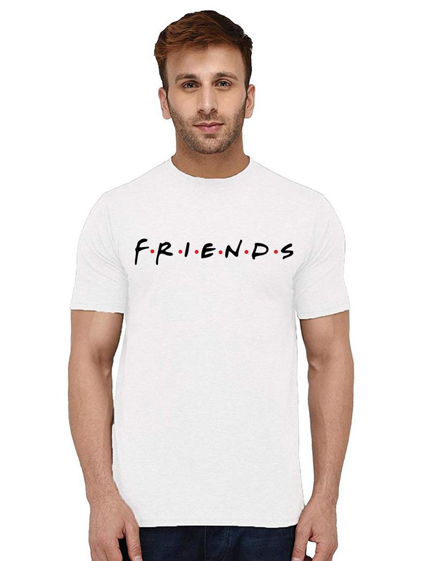 men chest print round neck t-shirts - 21009850 - Zoom Image - 0