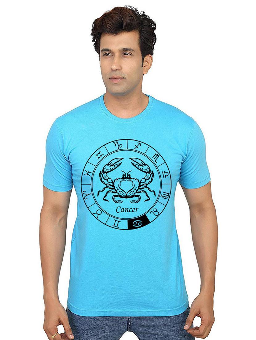 men's round neck front print t-shirt - 21014466 - Zoom Image - 0