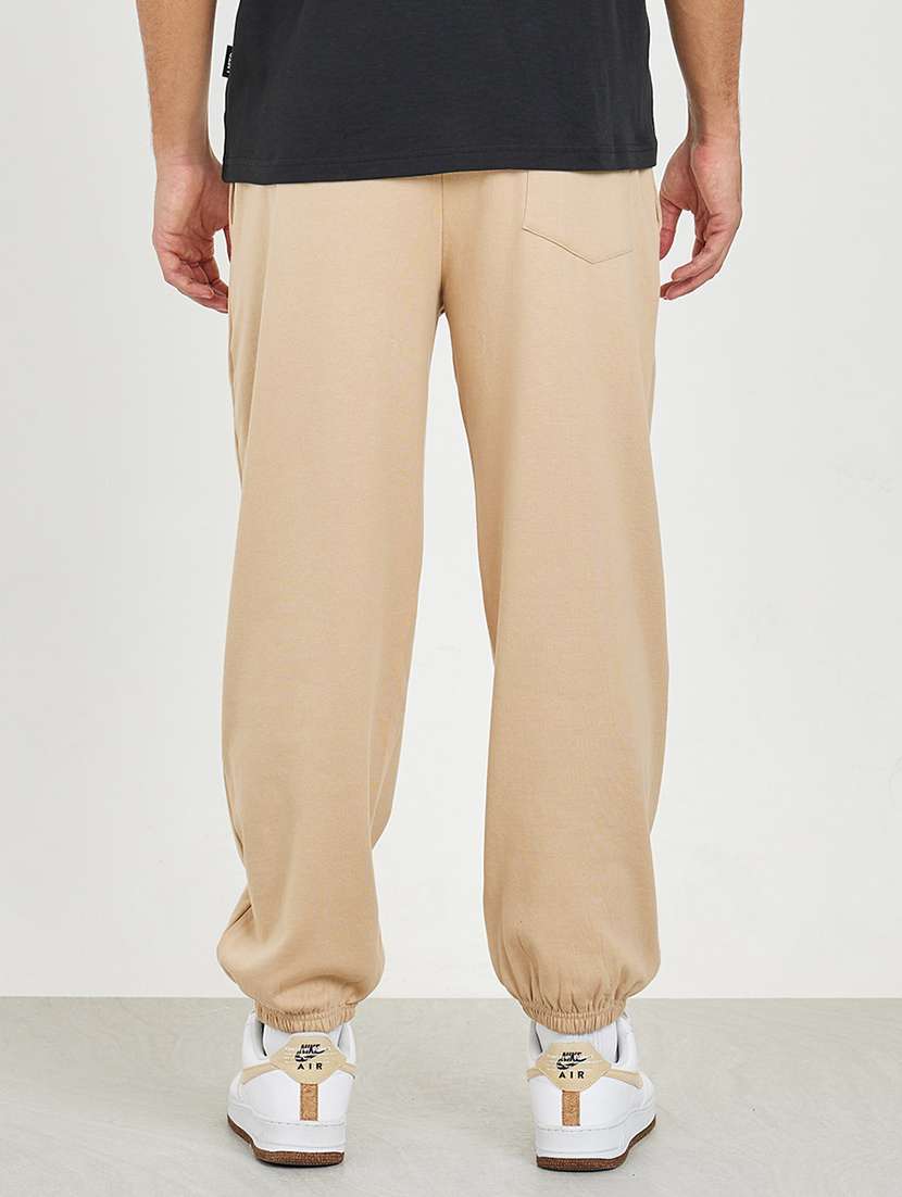 men solid beige regular jogger - 21016015 -  Standard Image - 2