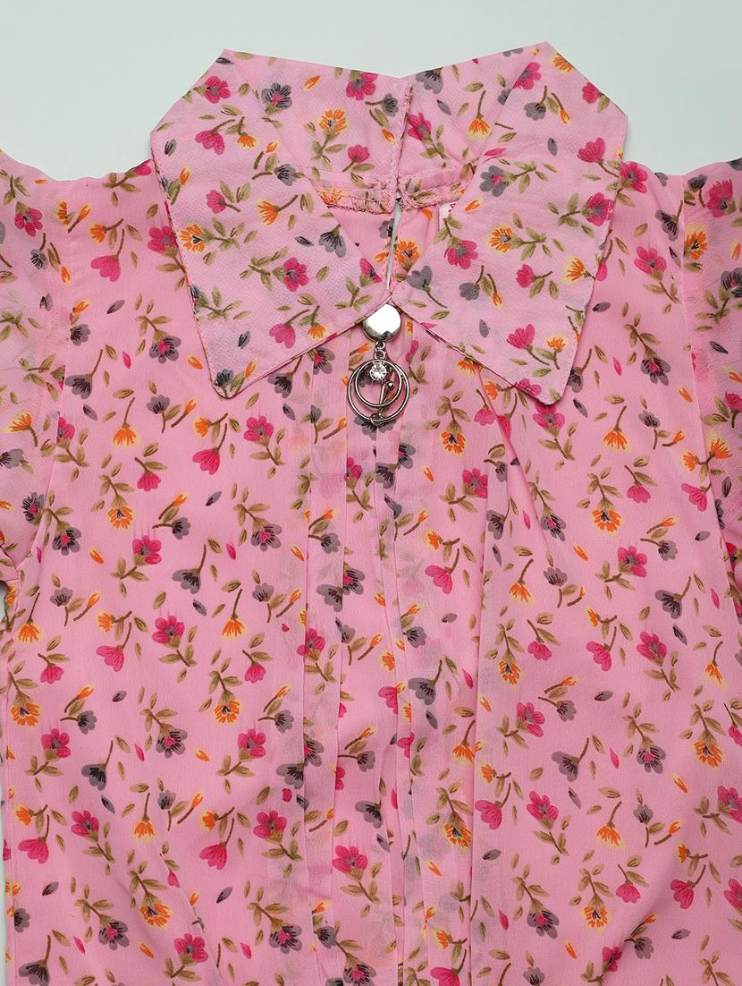 girls pink printed top - 21016161 - Standard Image - 2
