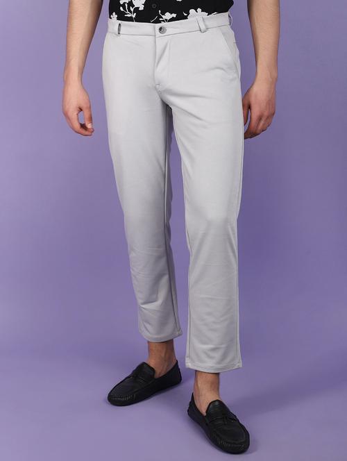 men solid ankle length chinos  - 21016211 -  Standard Image - 0