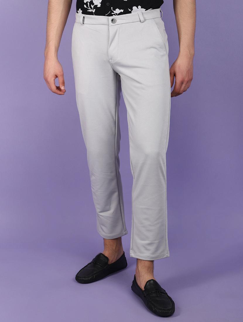 men solid ankle length chinos  - 21016211 -  Zoom Image - 0