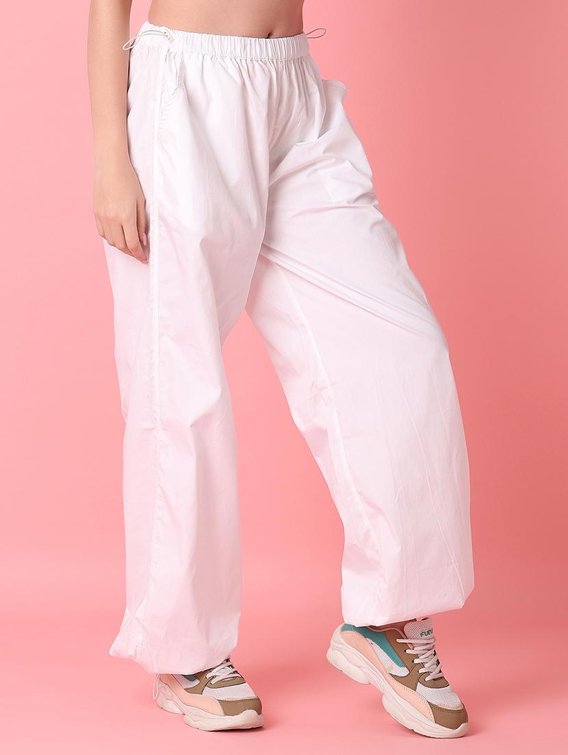 white solid wide leg trouser - 21016252 - Standard Image - 2