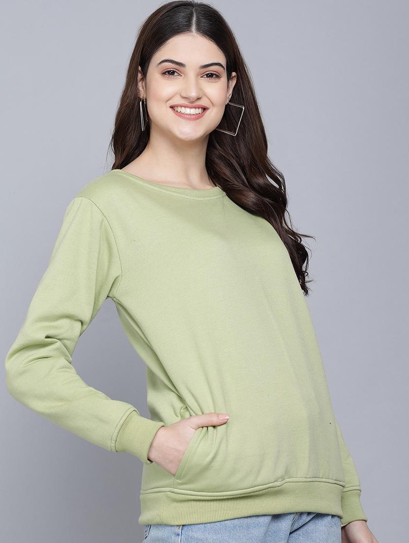 solid neo mint regular sweatshirt - 21016388 - Standard Image - 2