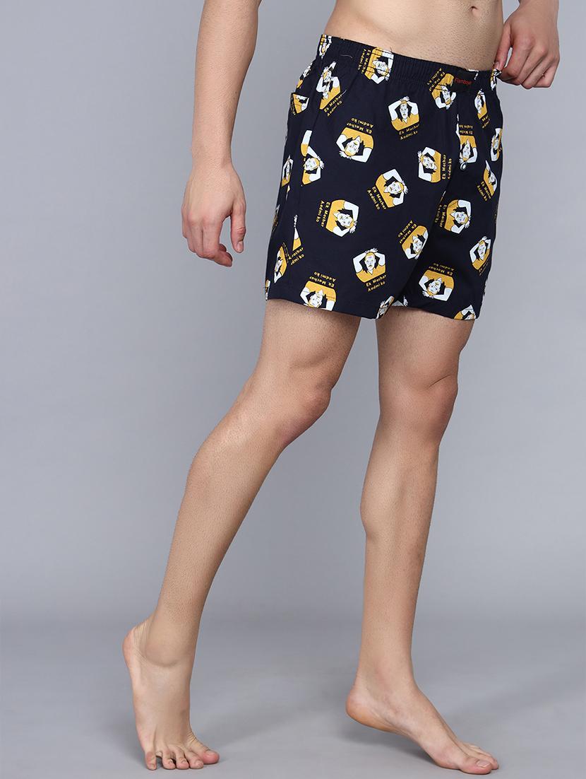 navy blue cotton boxer - 21016554 - Standard Image - 2