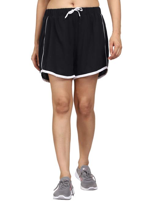 women solid mid rise regular short - 21017405 -  Standard Image - 0