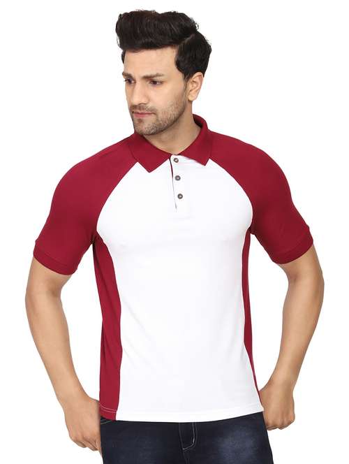 white cotton blend plain tshirt - 21017502 - Standard Image - 0