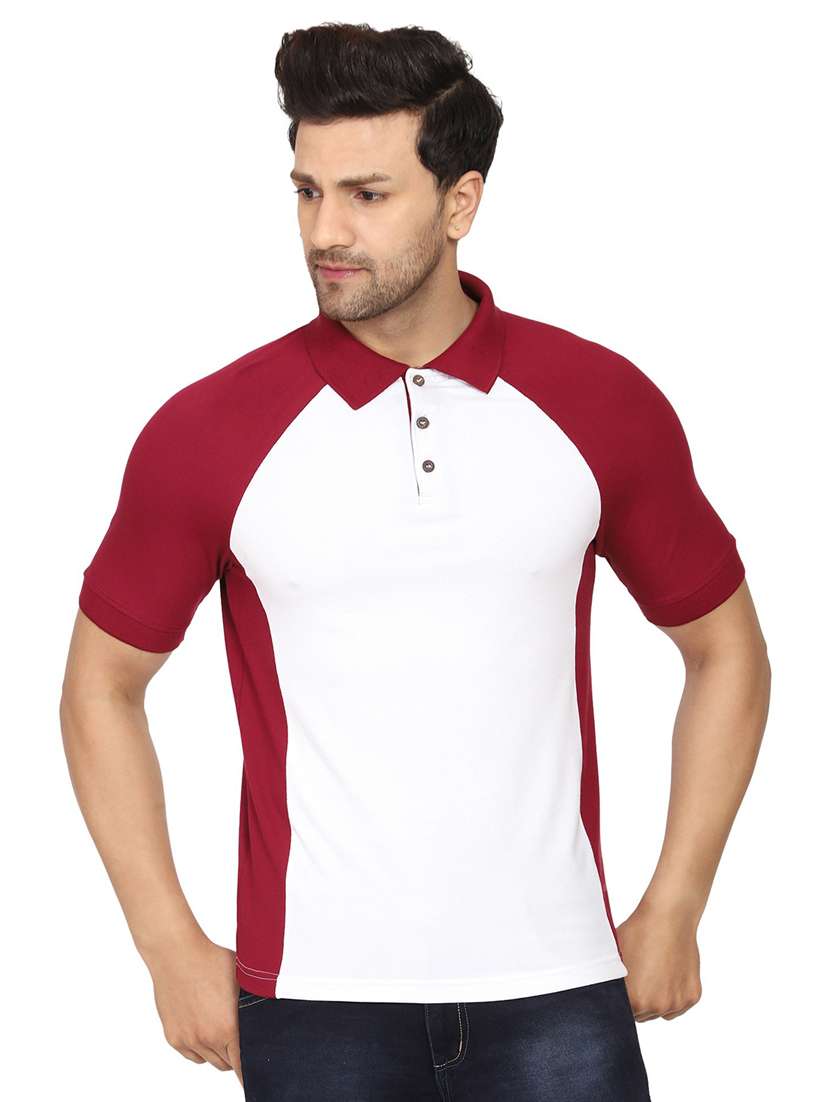 white cotton blend plain tshirt - 21017502 - Zoom Image - 0