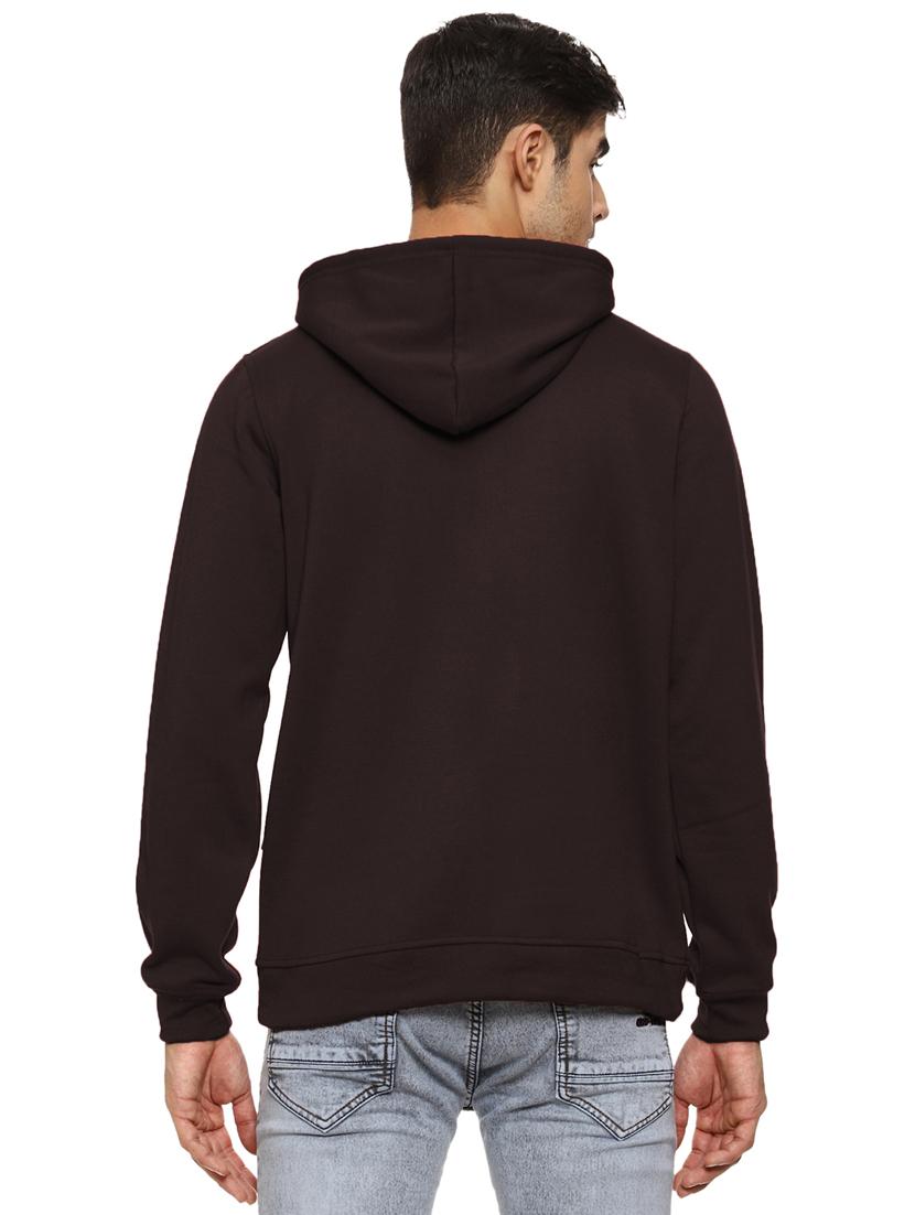 black fleece plain sweatshirt - 21017553 - Standard Image - 2