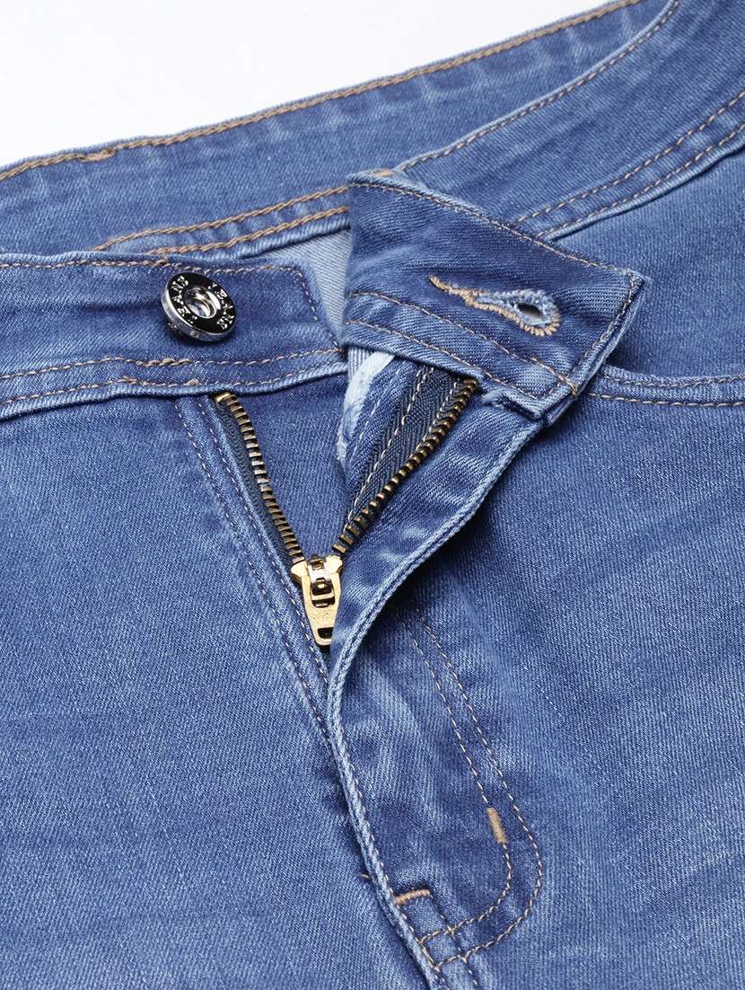 women high rise washed denim jeans - 21017897 -  Standard Image - 7