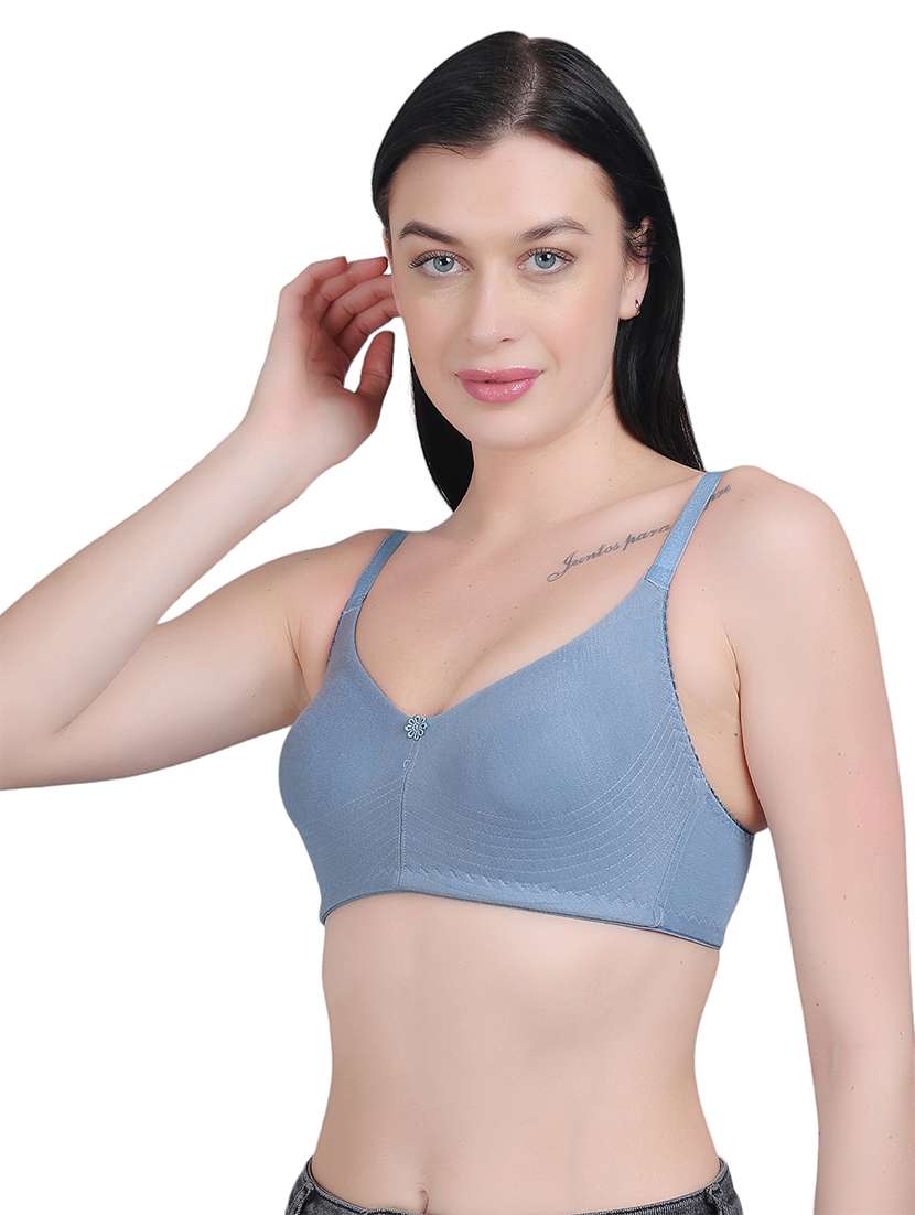women blue solid regular bra - 21018675 -  Standard Image - 2