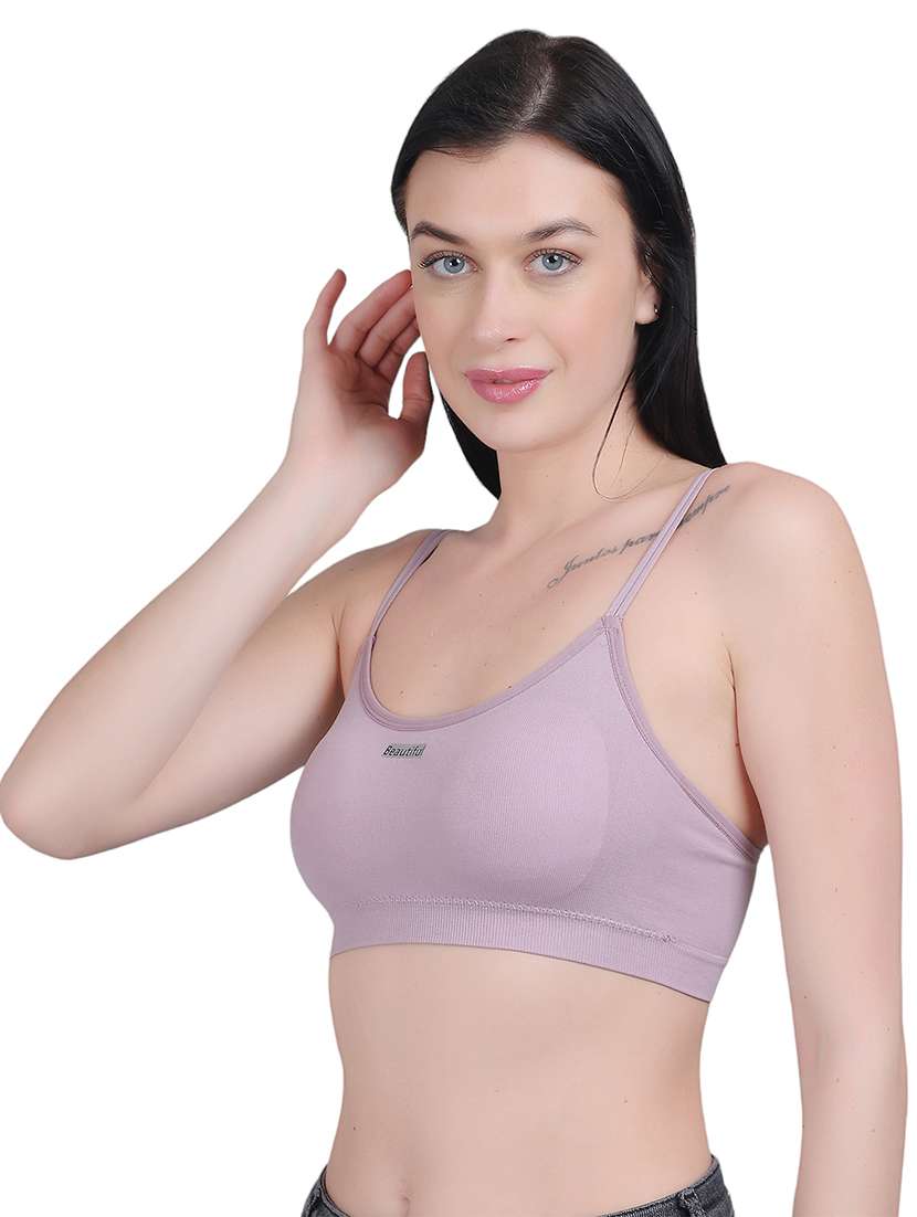 purple nylon stickon bra - 21018710 -  Standard Image - 2