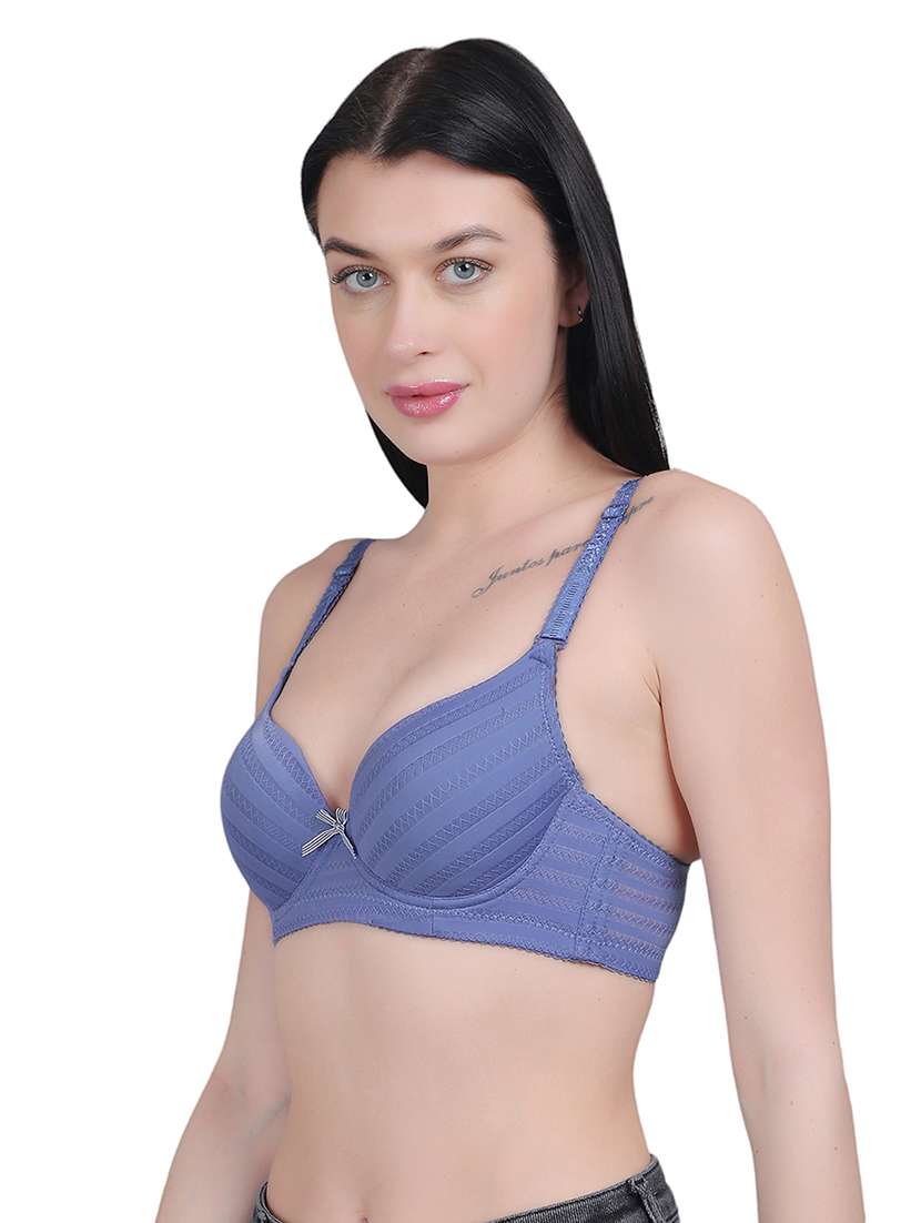 blue nylon regular bra - 21018734 - Standard Image - 2