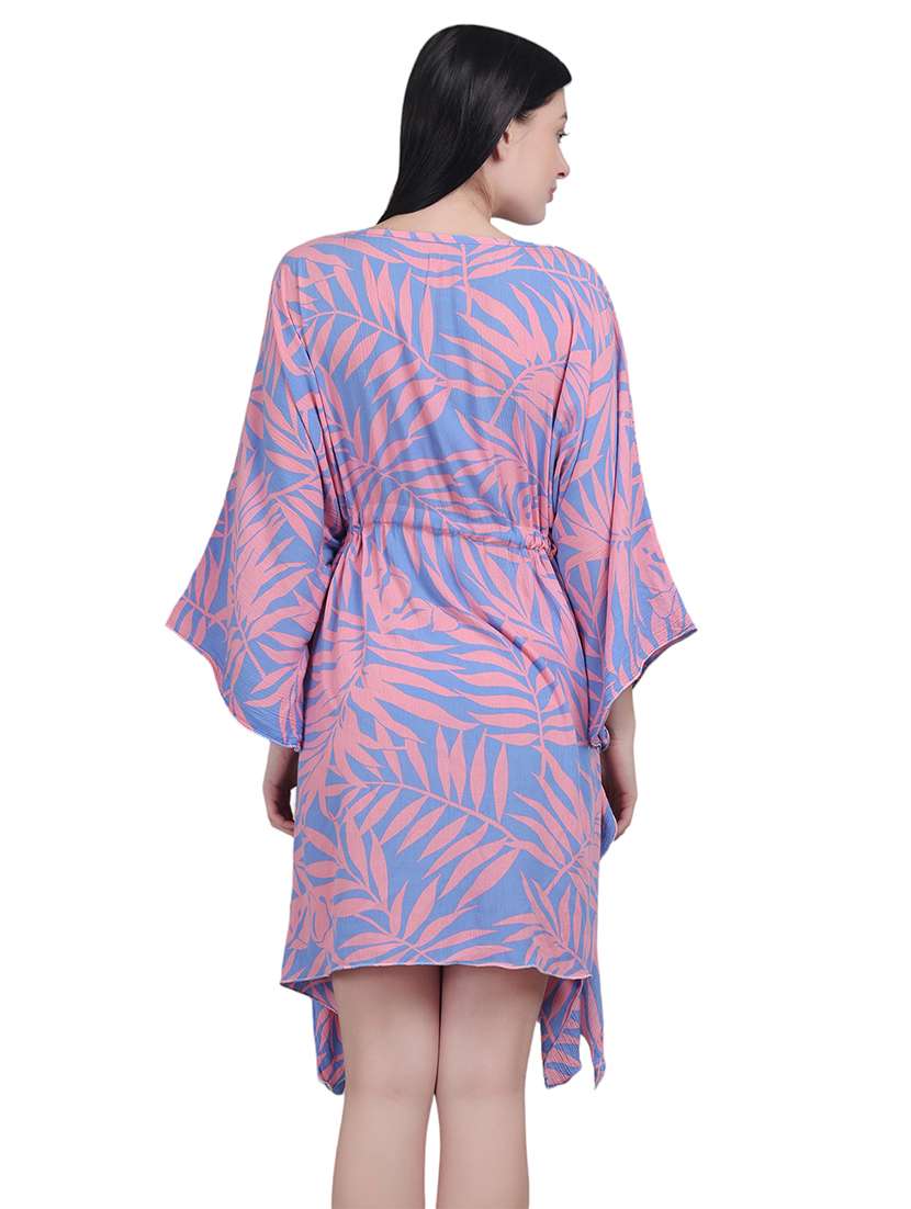 women tropical printed kaftan dress - 21018999 -  Standard Image - 2