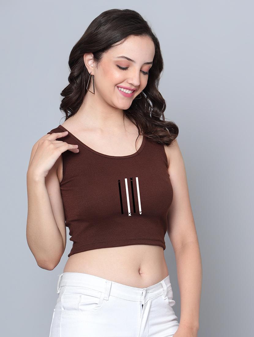 women's crop tank top - 21019766 - Standard Image - 2