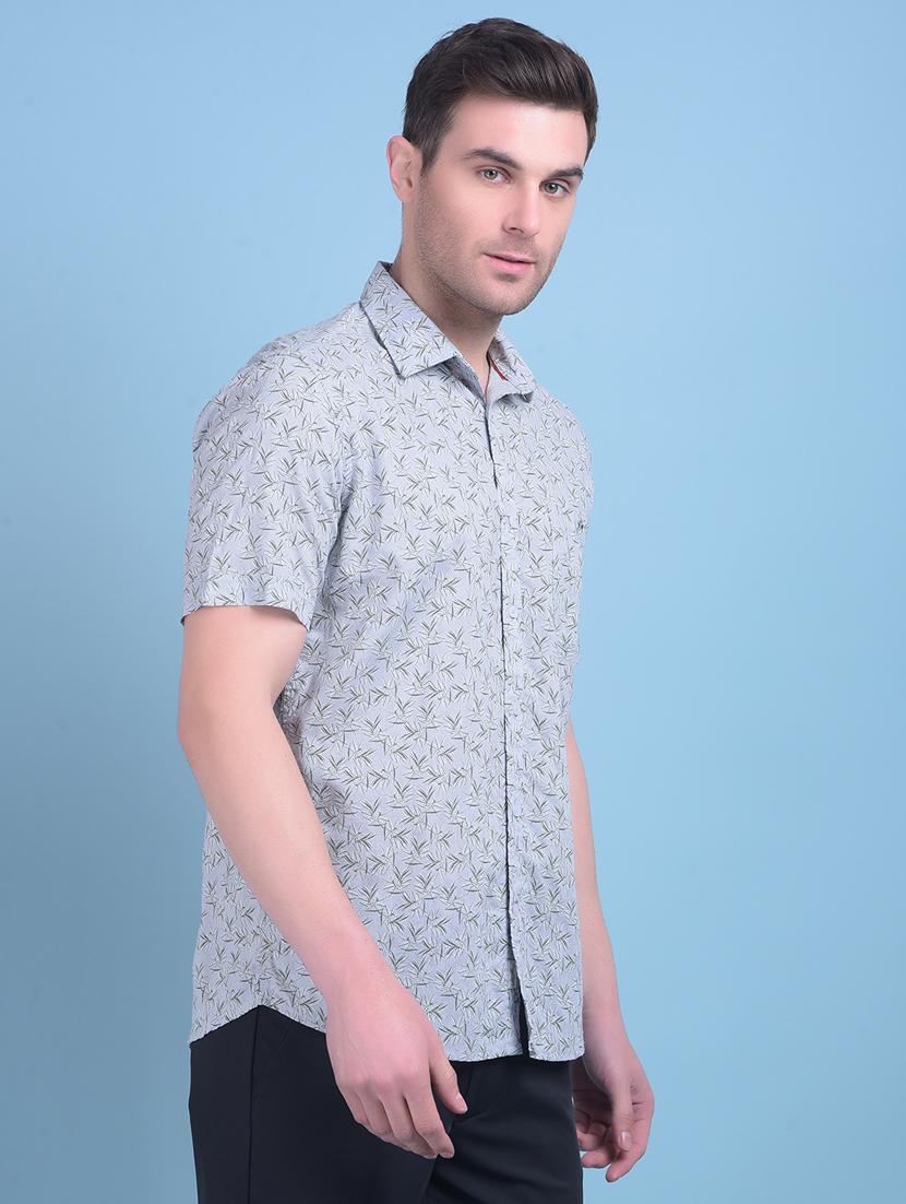 grey rayon casual shirt - 21021020 - Standard Image - 2