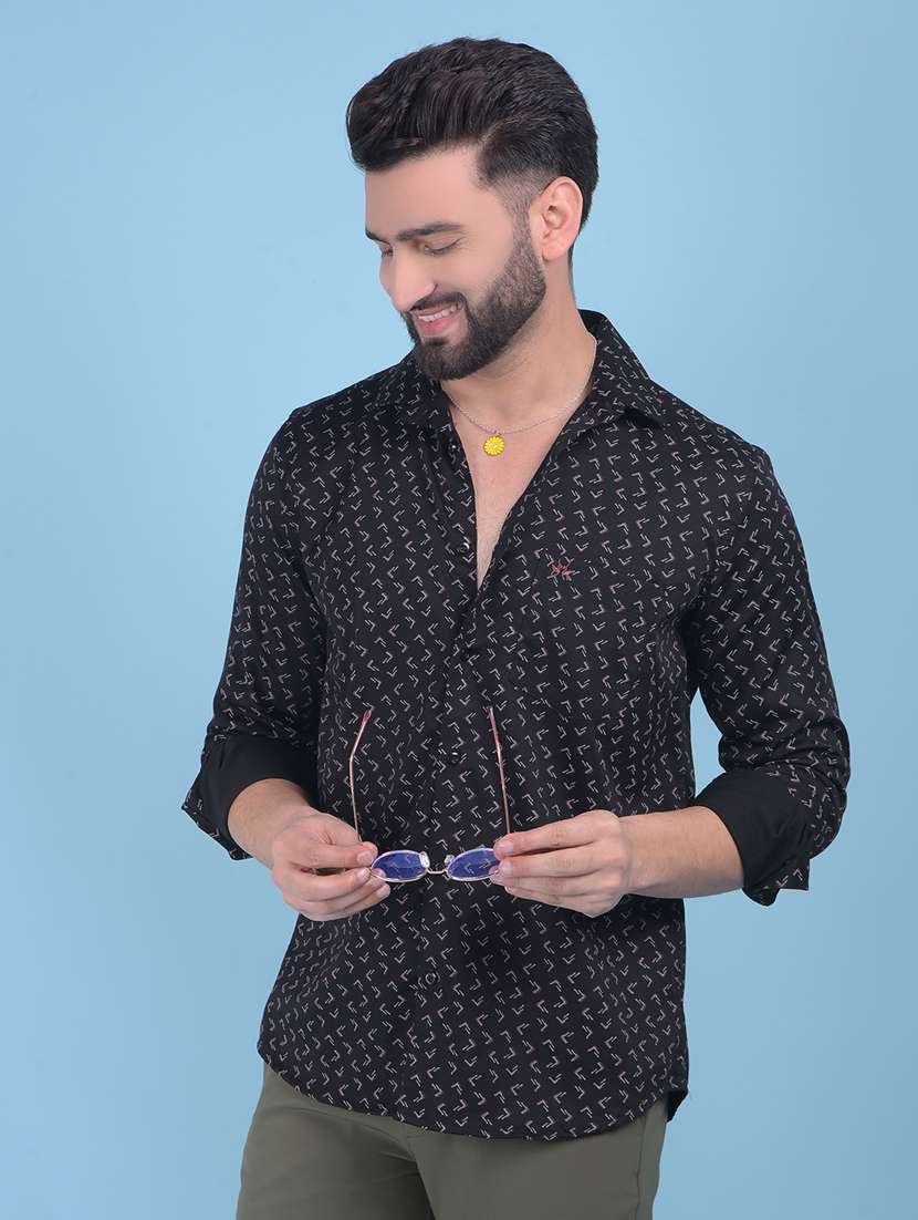 men's printed shirt